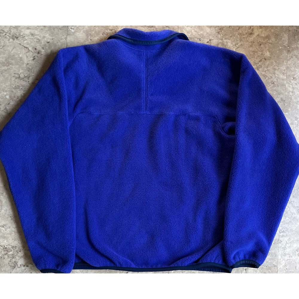 Vintage Patagonia Synchilla Fleece Jacket Mens 13/14 Blue Full Zip Made in USA - Picture 3 of 9